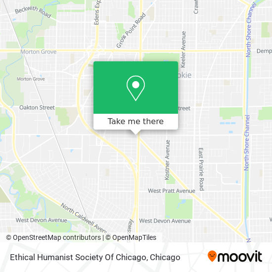 Ethical Humanist Society Of Chicago map