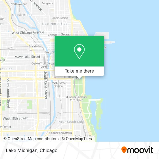 Lake Michigan map