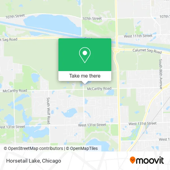 Mapa de Horsetail Lake