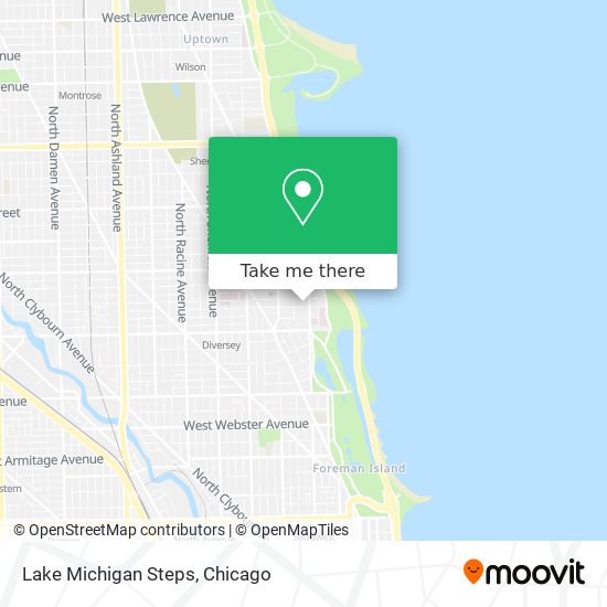 Mapa de Lake Michigan Steps
