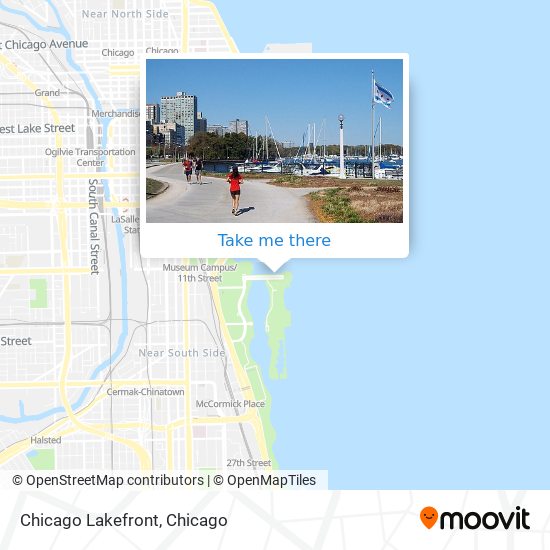Chicago Lakefront map