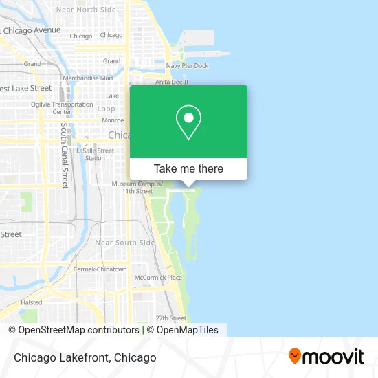Chicago Lakefront map