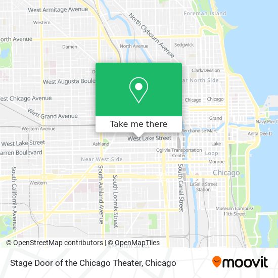 Stage Door of the Chicago Theater map