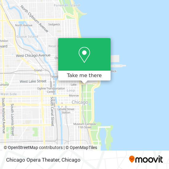 Chicago Opera Theater map