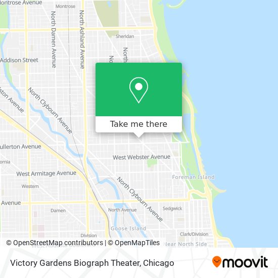 Victory Gardens Biograph Theater map