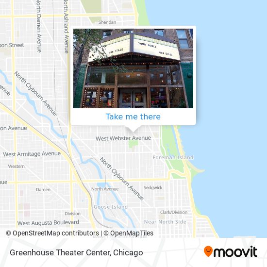 Mapa de Greenhouse Theater Center