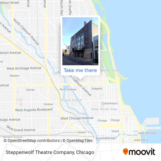 Mapa de Steppenwolf Theatre Company