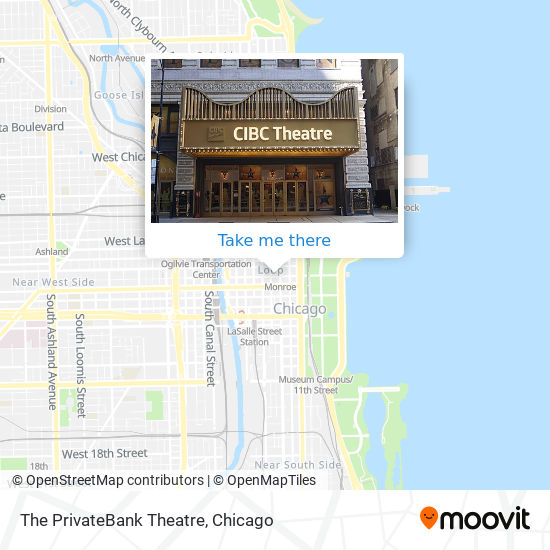 The PrivateBank Theatre map
