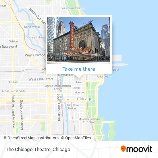 Mapa de The Chicago Theatre