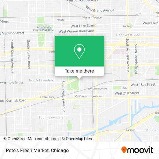 Pete's Fresh Market map