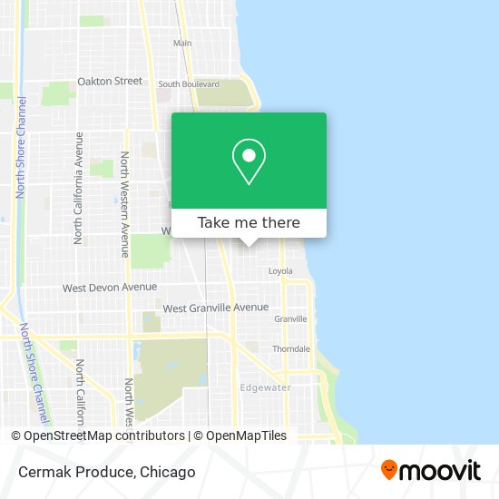 Cermak Produce map