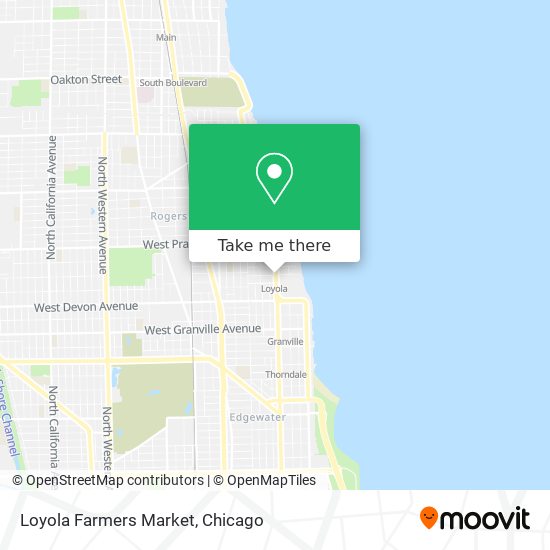 Loyola Farmers Market map