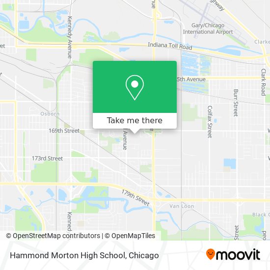 Hammond Morton High School map