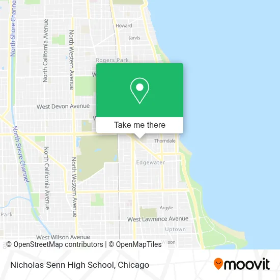 Nicholas Senn High School map