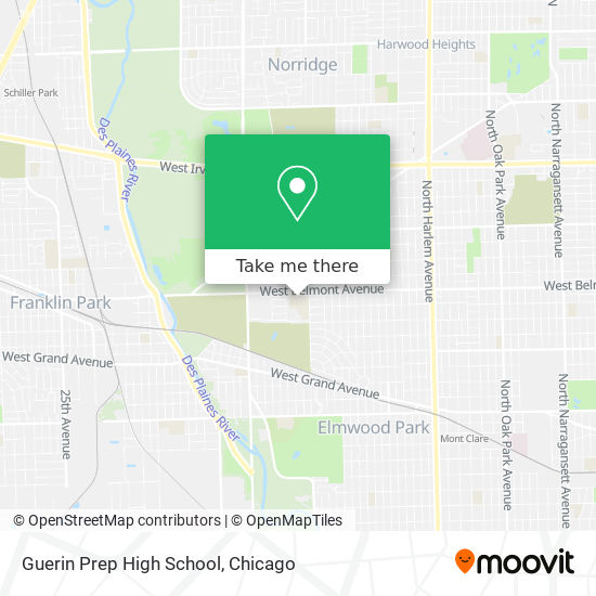 Mapa de Guerin Prep High School