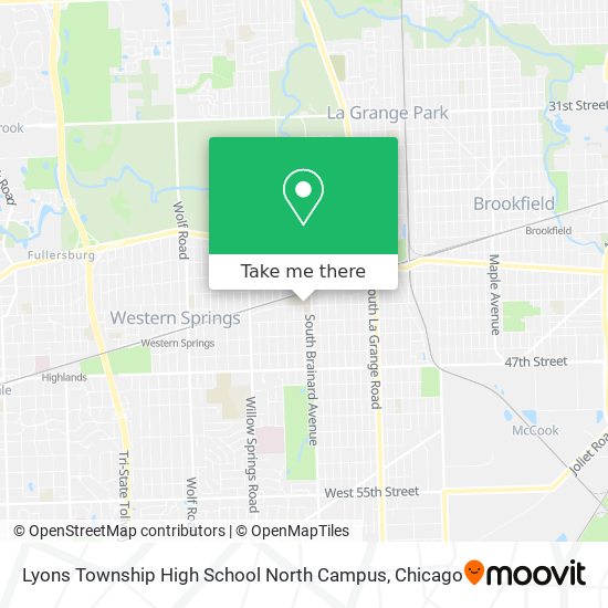 Lyons Township High School North Campus map