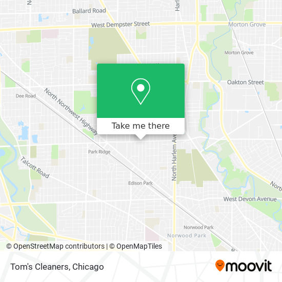 Tom's Cleaners map