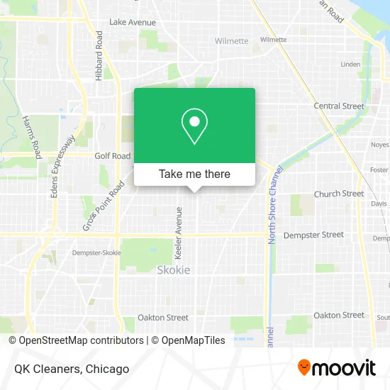 QK Cleaners map