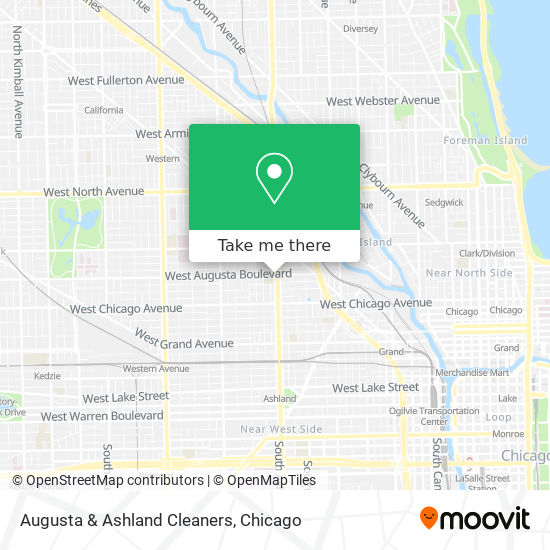 Augusta & Ashland Cleaners map