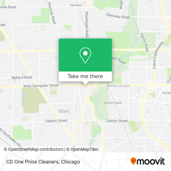 CD One Price Cleaners map