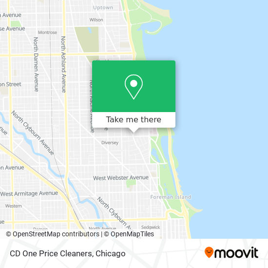 CD One Price Cleaners map