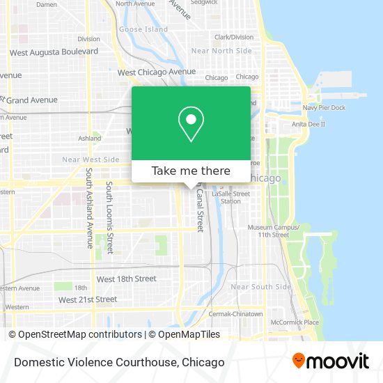 Domestic Violence Courthouse map