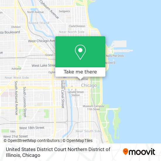 Mapa de United States District Court Northern District of Illinois