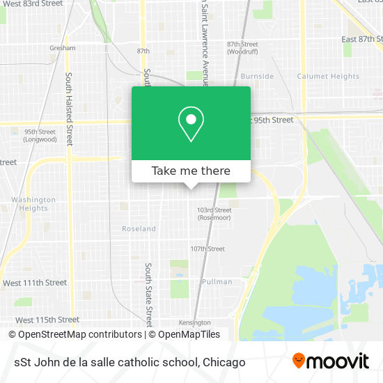 Mapa de sSt John de la salle catholic school