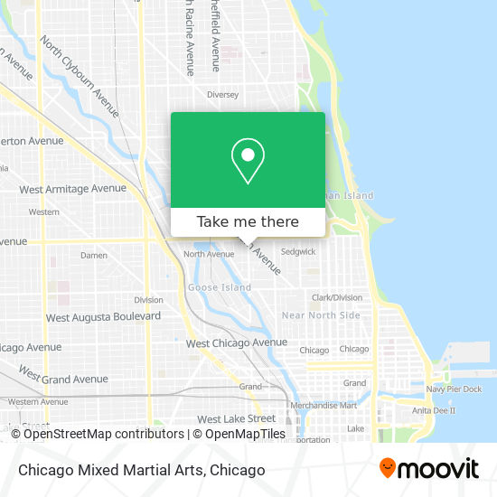 Chicago Mixed Martial Arts map