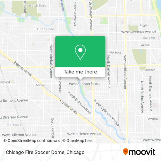 Mapa de Chicago Fire Soccer Dome