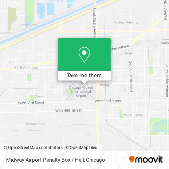 Mapa de Midway Airport Penalty Box / Hell