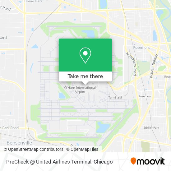 Mapa de PreCheck @ United Airlines Terminal