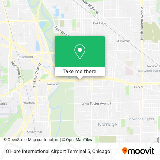 Mapa de O'Hare International Airport Terminal 5