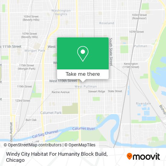 Mapa de Windy City Habitat For Humanity Block Build