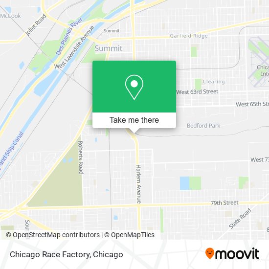 Chicago Race Factory map