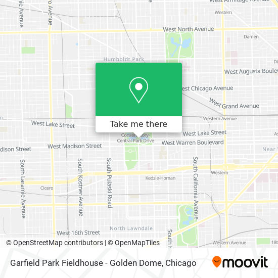 Mapa de Garfield Park Fieldhouse - Golden Dome