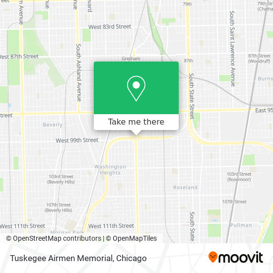 Mapa de Tuskegee Airmen Memorial