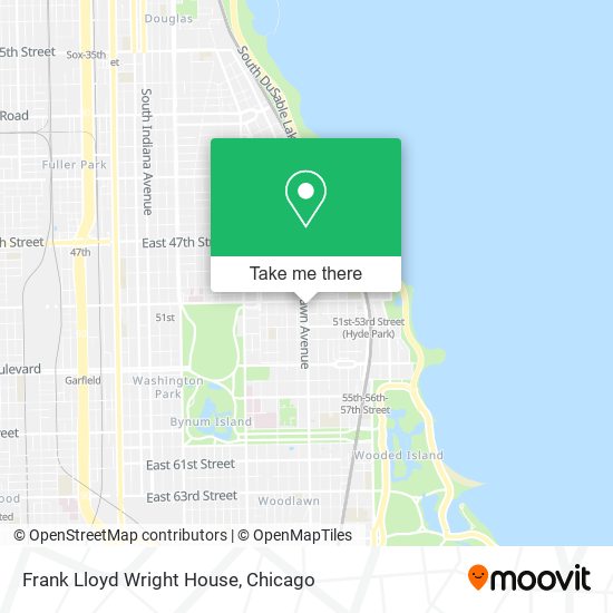 Frank Lloyd Wright House map