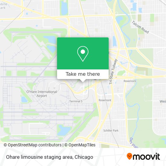 Ohare limousine staging area map