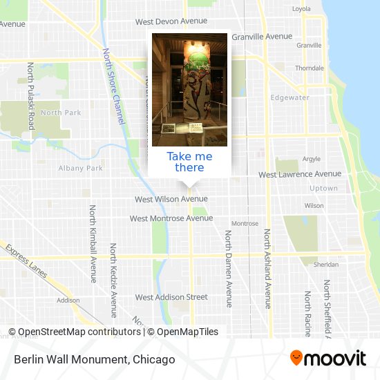 Berlin Wall Monument map