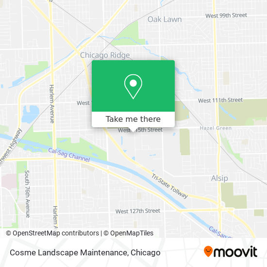 Cosme Landscape Maintenance map