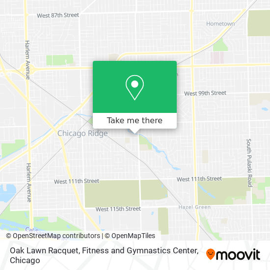 Oak Lawn Racquet, Fitness and Gymnastics Center map