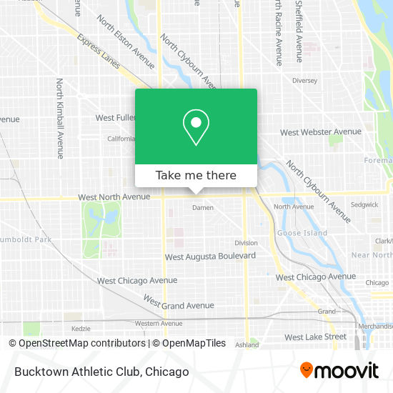 Bucktown Athletic Club map