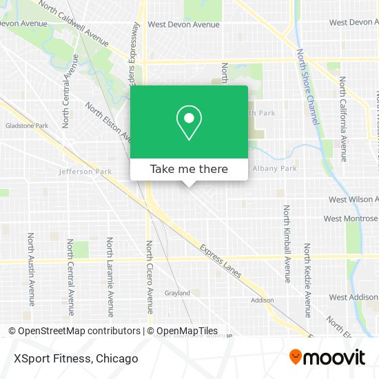 XSport Fitness map