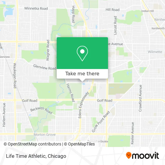 Life Time Athletic map