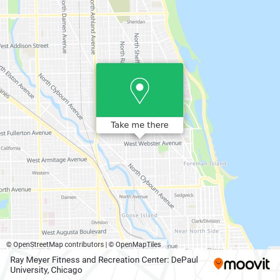 Mapa de Ray Meyer Fitness and Recreation Center: DePaul University