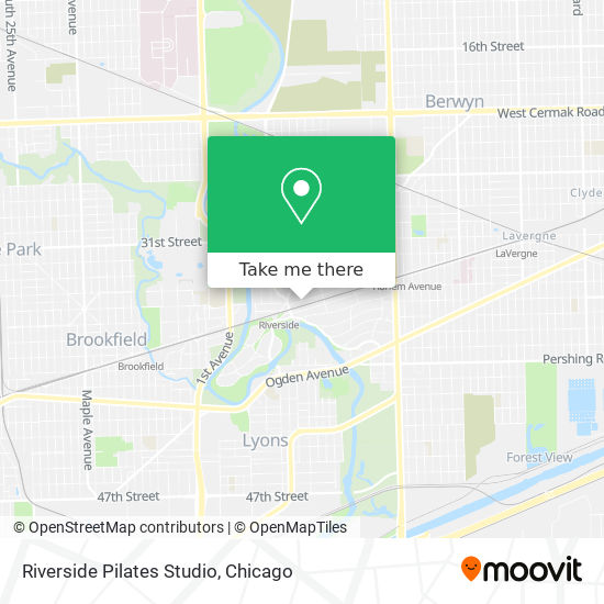 Riverside Pilates Studio map