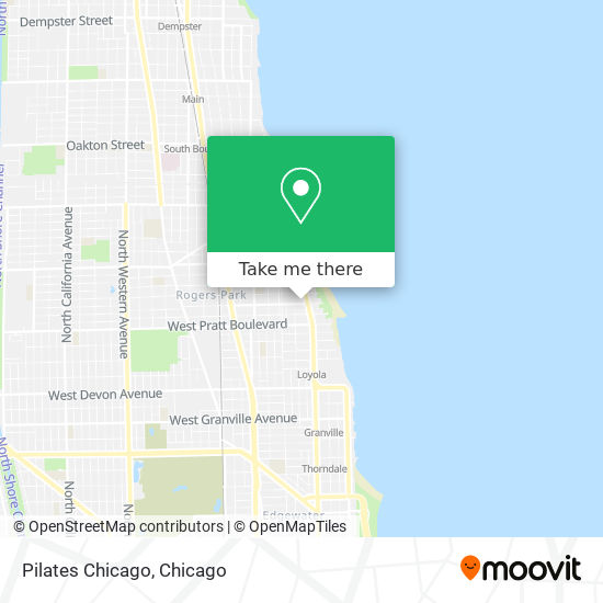 Pilates Chicago map