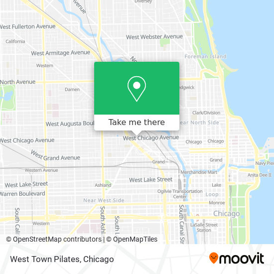 West Town Pilates map