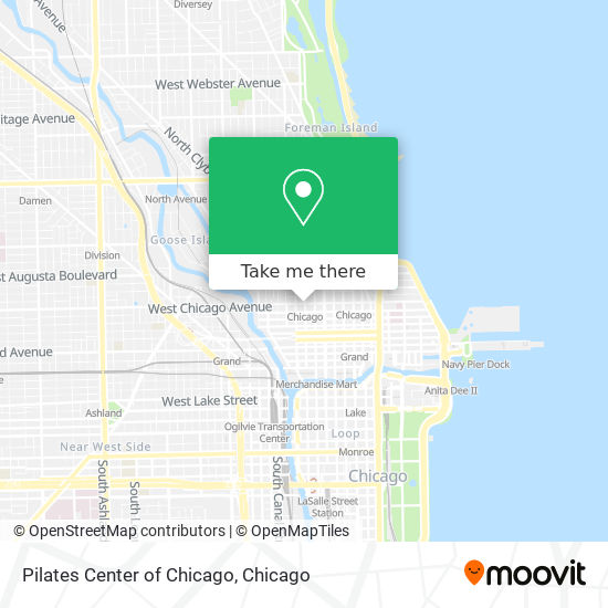 Pilates Center of Chicago map